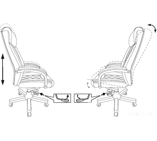 Офисное кресло Бюрократ T-9924WALNUT (черный)