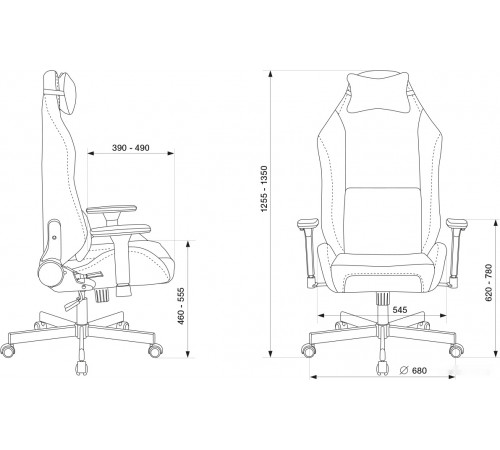Офисное кресло Knight N1 Fabric Light-20 (черный)