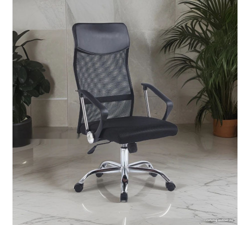 Офисное кресло Situp Flay chrome (сетка black/black)