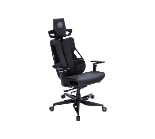Офисное кресло Cactus CS-CHR-DUO-BBK (черный кожзам)