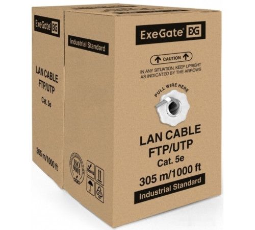 Кабель Exegate UTP4-C5e-CU-S25-IN-PVC-GY-305 UTP