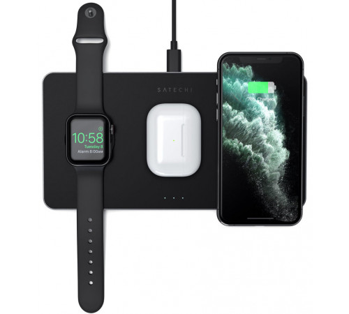 Беспроводное зарядное Satechi Trio Wireless Charging Pad