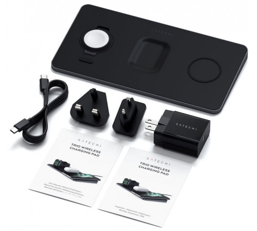 Беспроводное зарядное Satechi Trio Wireless Charging Pad