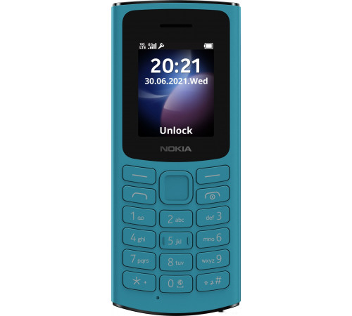 Мобильный телефон Nokia 105 4G Dual SIM (бирюзовый)