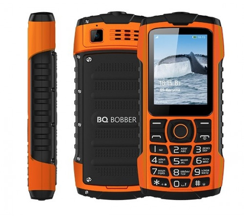 Кнопочный телефон BQ BQ-2439 Bobber (оранжевый)