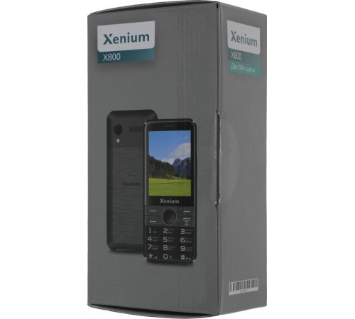 Телефон Xenium X800 (черный/серый)