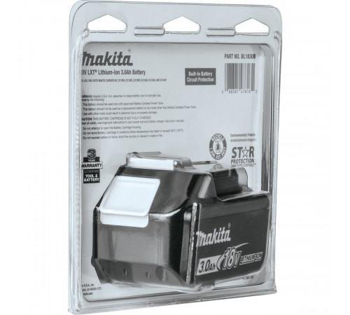 Аккумулятор для инструмента Makita BL1830B (18В/3 а*ч)