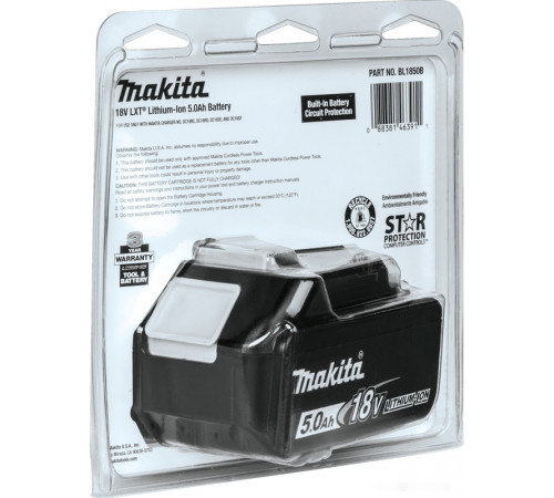 Аккумулятор для инструмента Makita BL1850B (18В/5 Ah)