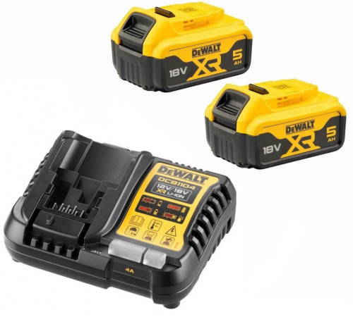 Аккумулятор для инструмента DeWALT DCB1104P2 (18В/2x5 Ач + 12/18В)