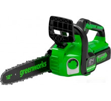 Аккумуляторная пила Greenworks GD24CS30K2 2007007UA (с 1-м АКБ 2 Ач)