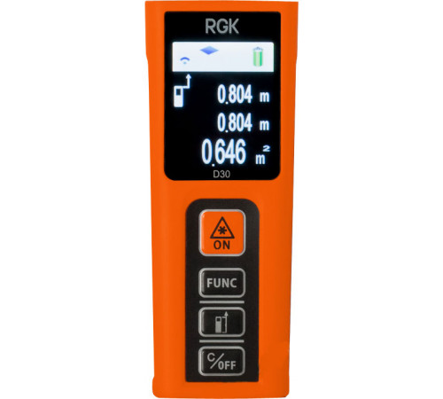 Лазерный дальномер (рулетка) RGK D30