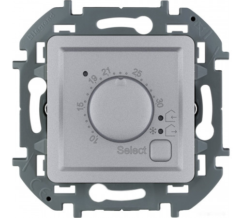 Терморегулятор Legrand Inspiria 673812 (алюминий)