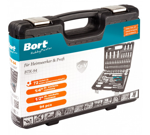 Универсальный набор инструментов BORT BTK-94 (94 предмета)