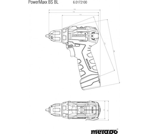 Дрель-шуруповерт Metabo PowerMaxx BS BL 601721500 (с 2-мя АКБ, кейс)