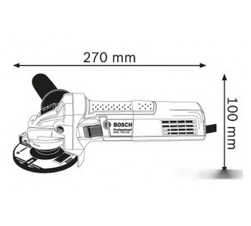 Шлифовальная машина Bosch GWS 750-125 Professional