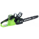 Аккумуляторная цепная пила Greenworks GD40CS18K2