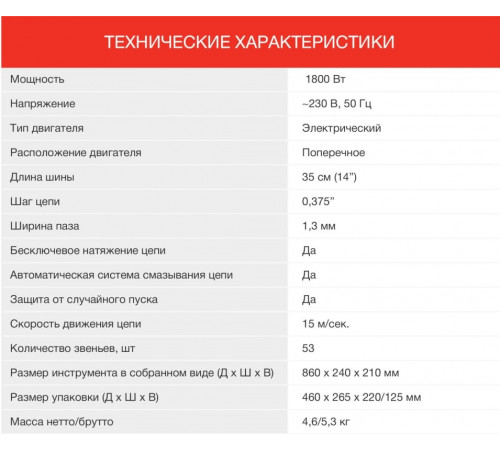 Электрическая пила StarWind SE-1814