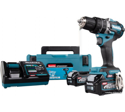 Ударная дрель-шуруповерт Makita HP002GD201 (с 2-мя АКБ, кейс)