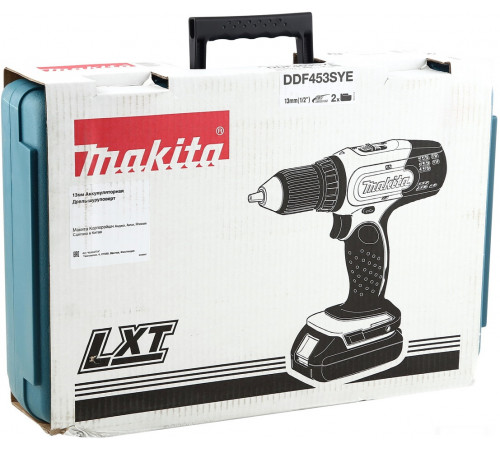Дрель-шуруповерт Makita DDF453SYE (с 2-мя АКБ, кейс)