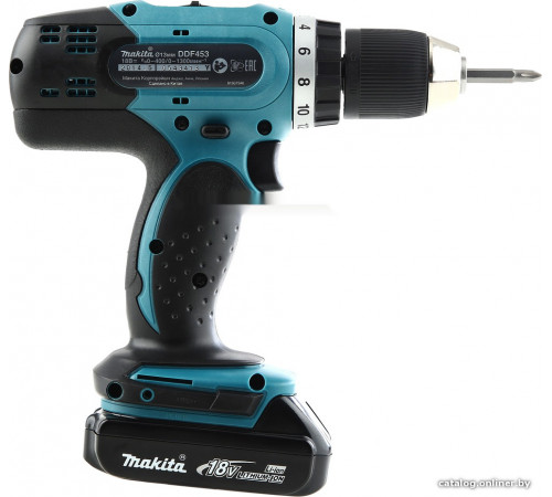 Дрель-шуруповерт Makita DDF453SYE (с 2-мя АКБ, кейс)