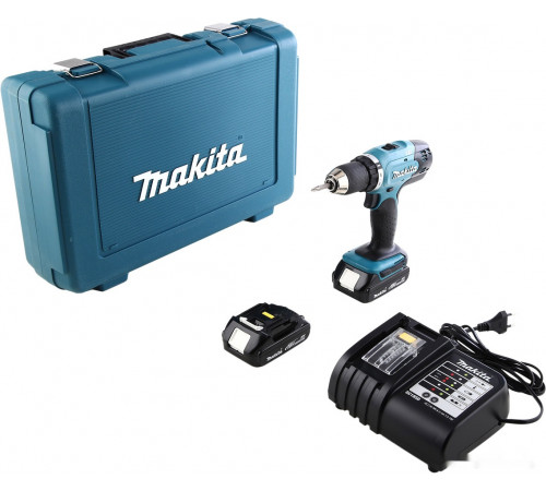 Дрель-шуруповерт Makita DDF453SYE (с 2-мя АКБ, кейс)