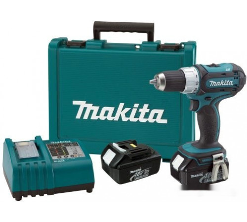 Дрель-шуруповерт Makita DDF453RFE (с 2-мя АКБ, кейс)