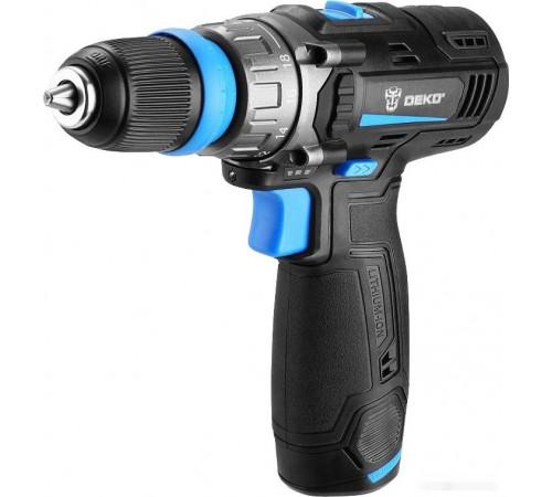 Дрель-шуруповерт Deko DKCD12V PRO 083-1004 (с 2-мя АКБ 1.5Ач, кейс)