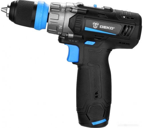 Дрель-шуруповерт Deko DKCD12V PRO 083-1004 (с 2-мя АКБ 1.5Ач, кейс)