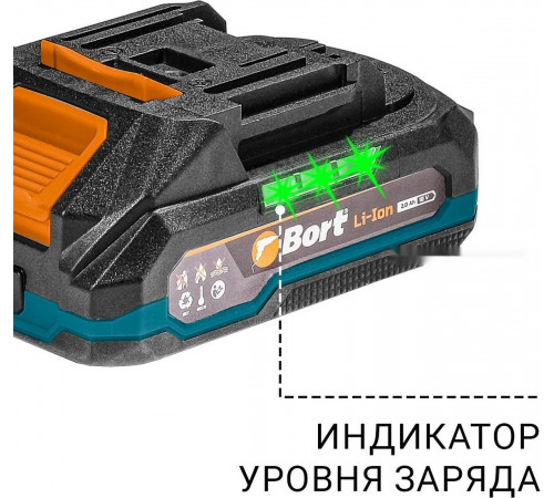 Дрель-шуруповерт BORT BAB-21S 93414912 (с 2-мя АКБ, кейс)