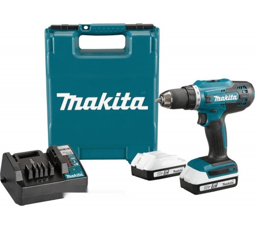 Дрель-шуруповерт Makita DF488D002 (с 2-мя АКБ, кейс)