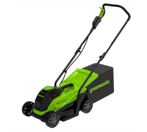Газонокосилка электрическая Greenworks GD24LM33K2 / 2516107UA (АКБ 2 А/ч и ЗУ)