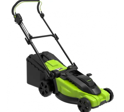 Газонокосилка электрическая Greenworks GD24LM33K2 / 2516107UA (АКБ 2 А/ч и ЗУ)