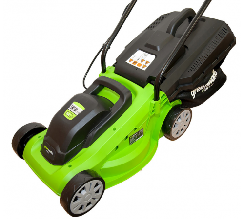 Газонокосилка электрическая Greenworks GD24LM33K2 / 2516107UA (АКБ 2 А/ч и ЗУ)
