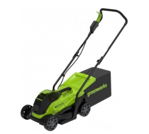 Газонокосилка электрическая Greenworks GD24LM33K4 / 2516107UB 24В (АКБ 4 А/ч и ЗУ)