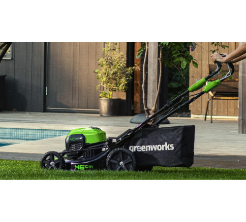 Аккумуляторная газонокосилка Greenworks GD40LM46SP (2506807)