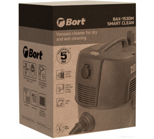 Промышленный пылесос BORT BAX-1530M-Smart Clean