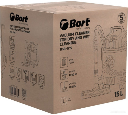 Промышленный пылесос BORT BSS-1215