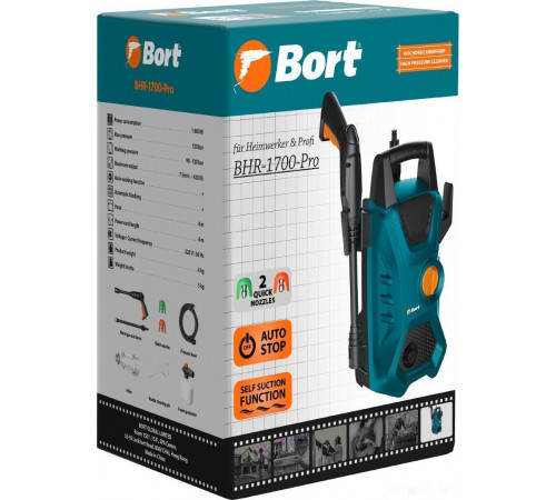 Мойка высокого давления BORT BHR-1700-Pro