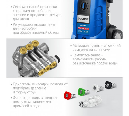 Мойка высокого давления ЗУБР Профессионал АВД-П180