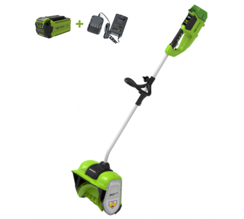 Снегоуборщик Greenworks GD40SSK2 (с АКБ 2000 mAh)