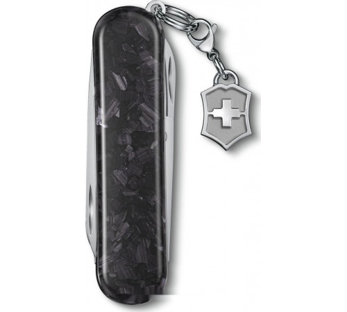 Туристический нож Victorinox Classic Brilliant Carbon 0.6221.90 (черный/серебристый)