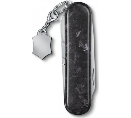 Туристический нож Victorinox Classic Brilliant Carbon 0.6221.90 (черный/серебристый)