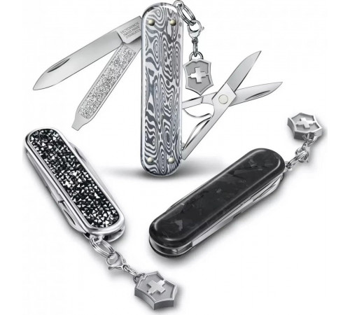 Туристический нож Victorinox Classic Brilliant Carbon 0.6221.90 (черный/серебристый)