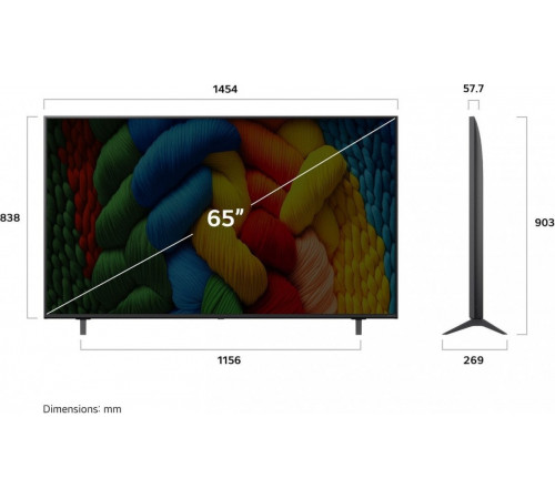 Телевизор LG NanoCell AI NANO80 65NANO80A6B
