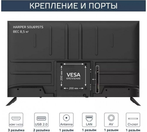 Телевизор HARPER 50U695TS