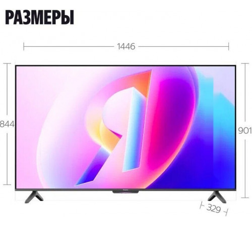 Телевизор Яндекс Яндекс ТВ Станция Бейсик QLED с Алисой 65