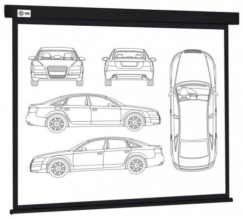 Проекционный экран Cactus Wallscreen 213x213 CS-PSW-213X213-BK