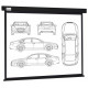 Проекционный экран Cactus Wallscreen 213x213 CS-PSW-213X213-BK