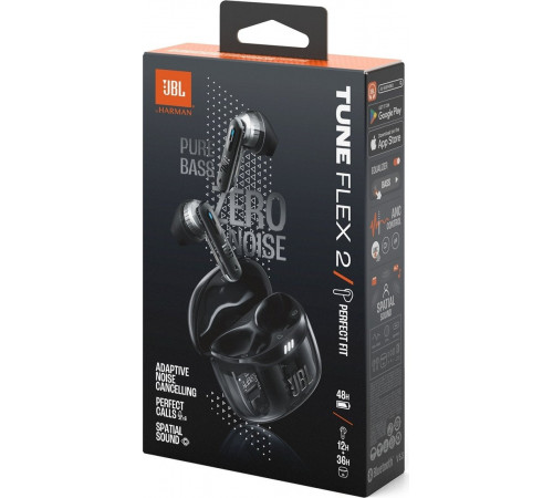 Наушники JBL Tune Flex 2 Ghost (черный)
