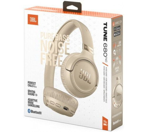 Наушники JBL Tune 680NC (бежевый)